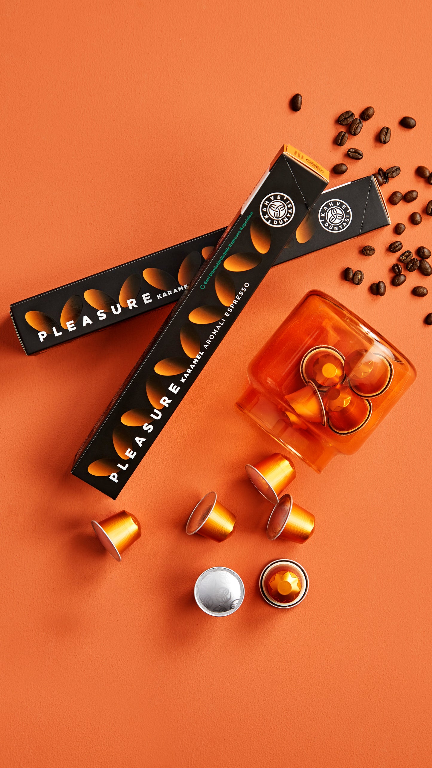 Caramel Flavoured Espresso Coffee Capsule