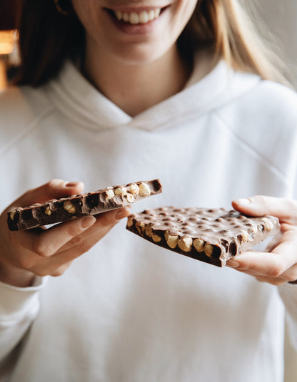 Chocolate Tablets with Hazelnuts & Fruits