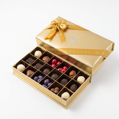 Kahve Dunyasi Summer Special Box - real product photo, 18-piece chocolate assortment